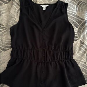 Black blouse.